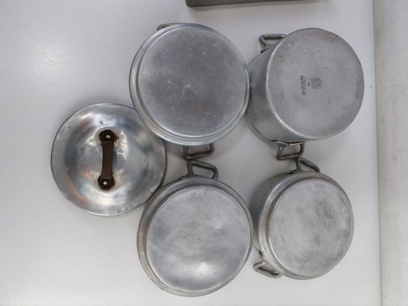 Antiguo juego de viandas en plata - imagen 5