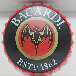 Cartel Decorativo Chapa "Bacardi" Estilo Tapa Cerveza - imagen 2