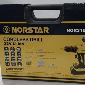 Taladro Inalámbrico Norstar 22V Li-ion con 2 Baterías y Accesorios - imagen 1