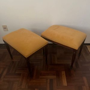 Lote anterior: Par de Banquetas Estilo Sheraton Inglesas Tapizado Mostaza