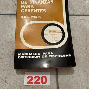 Libro Elementos de Finanzas para Gerentes por B. K. R. Watts - imagen 1