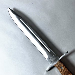Bayoneta Militar AK-47 CCCP con Hoja de Acero, Cabo de Madera y Vaina de Cuero - imagen 3