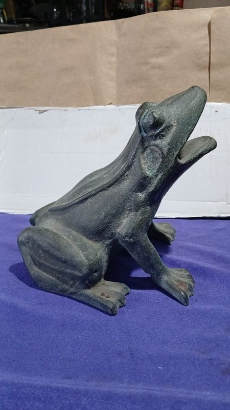 Bronce Hermoso Sapo de Bronce con Peso y Dimensiones - imagen 5