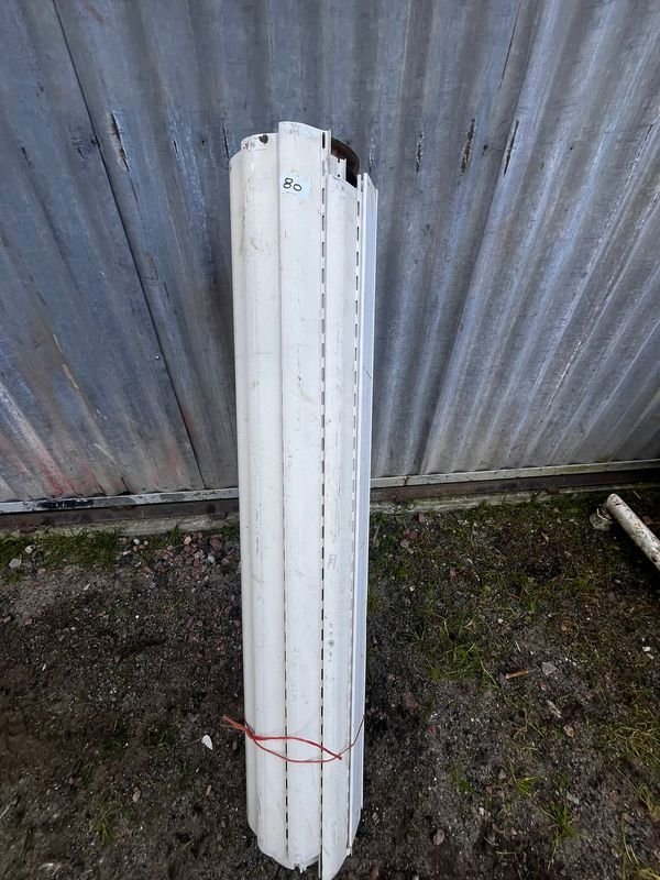 Cortina de Enrollar Blanca de PVC, 2m x 1m