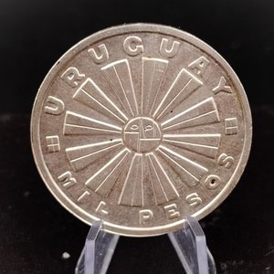 Moneda de Plata Uruguay FAO 1969 - 1000 Pesos - imagen 4