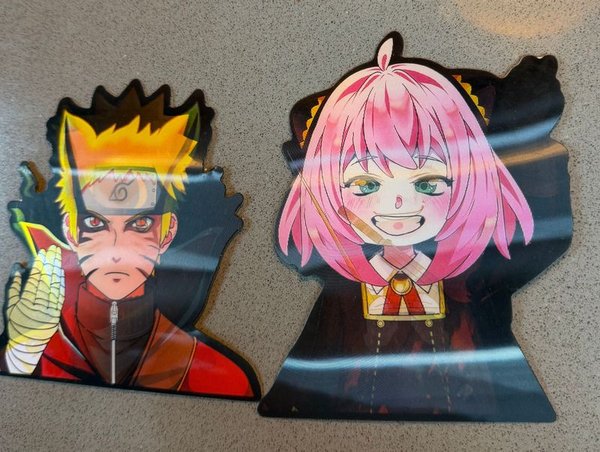 Stickers de Personajes de Anime: Naruto y Anya Forger - imagen 1