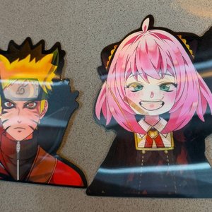 Stickers de Personajes de Anime: Naruto y Anya Forger - imagen 1