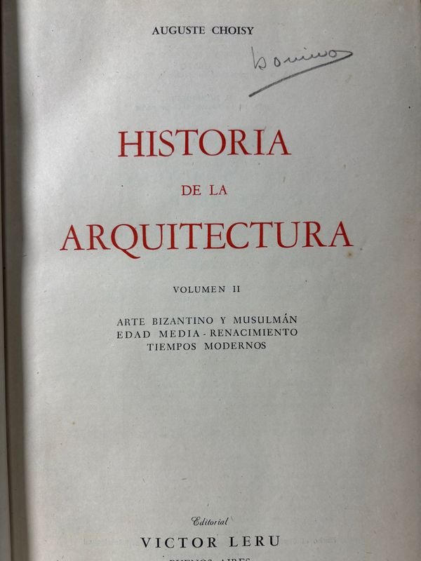 Historia de la Arquitectura en 2 Volúmenes Tapa Dura - imagen 4