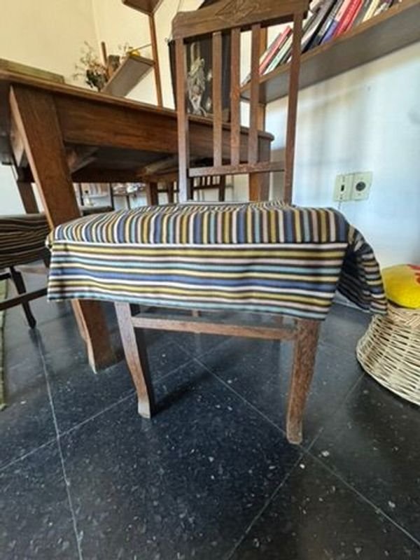 Sillas de Madera con Almohadones y Esterillado - imagen 13