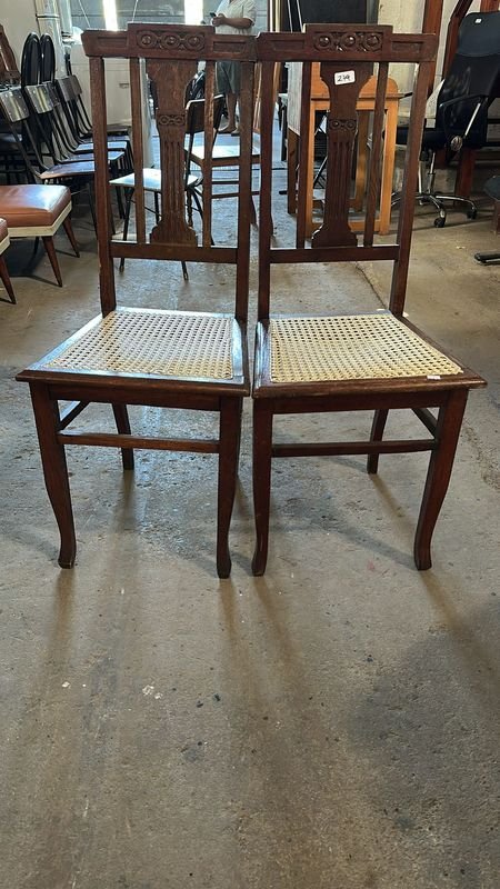 Sillas de Roble con Asiento en Esterilla - imagen 3