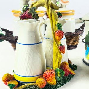 Set de Tarros y Jarras Decorativos con Soporte - imagen 3