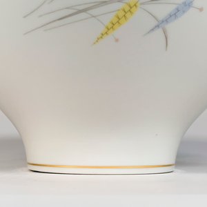 Sopera de Porcelana Bavaria Blanca con Decoración de Espigas y Hojas - imagen 2