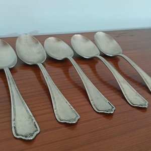 Antiguos Cubiertos de Alpaca Sellados Silco USA - imagen 4