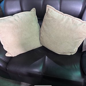 Set de 3 Almohadones Beige de Pana - imagen 3