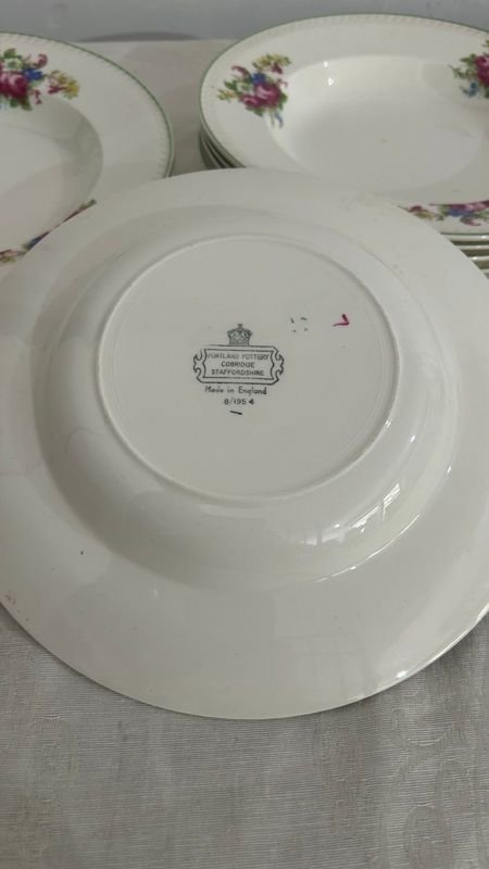 Platos de mesa Staffordshire de porcelana - imagen 4