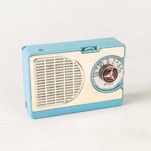 Radio Spica Transistor Six Portátil Japonesa con Funda de Cuero - imagen 2