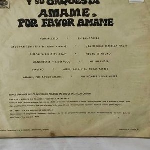 Disco de Vinilo Franck Pourcel y su Orquesta "Ámame, por favor ámame" - imagen 2