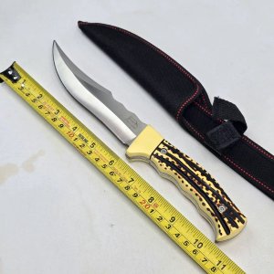 Cuchillo de Caza con Funda y Mango Estilo Cuerno - imagen 3