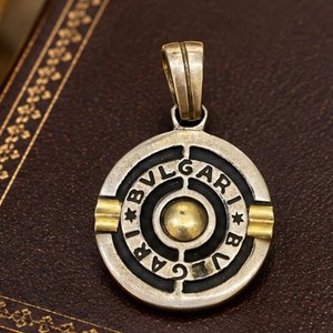 Colgante Circular Bicolor Plata y Oro Bulgari - imagen 2