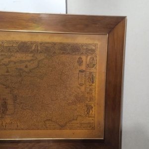 mapa antiguo enmarcado - imagen 1