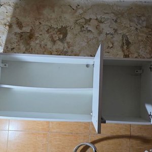 Mueble Aéreo de Cocina Blanco con Tres Puertas - imagen 5