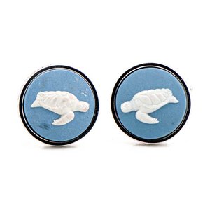 3 Pares de Gemelos Metálicos con Diseños Variados - imagen 4