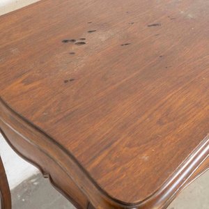Mesa Escritorio Francesa Antigua con Cajón y Detalles - imagen 2
