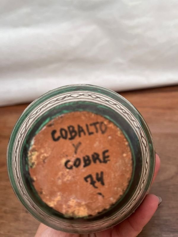 Vasija decorada cerámica para decorar tu hogar - imagen 4