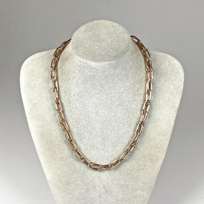 Cadena Gruesa Enchapada Estilo Cartier 40 cm