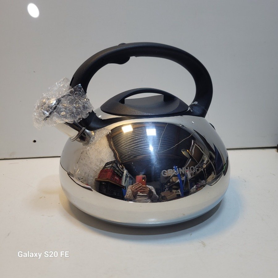 Pava de Acero Inoxidable Grünhof con Silbato - Capacidad 4.5L