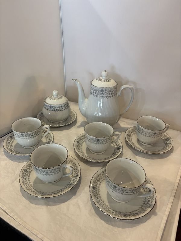 Juego de té chino en porcelana blanca - imagen 2