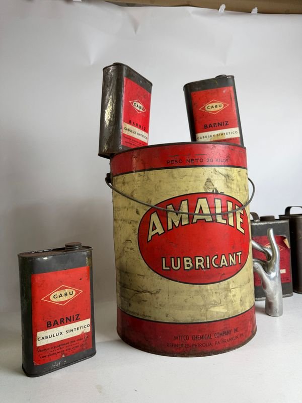 9 latas de lubricantes vacías para venta - imagen 6