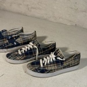 Dos Pares de Championes Polo Ralph Lauren a Cuadros Talle 10 - imagen 2
