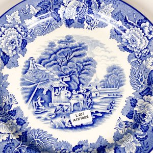 Plato de Loza Inglesa Woods Ware "English Scenery" - Diámetro 25 cm - imagen 3