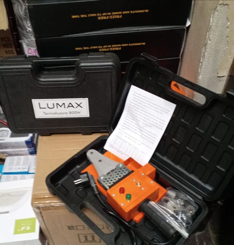 Termofusora 800W con Kit de 3 Boquillas y Soporte - Nueva en su empaque - imagen 2