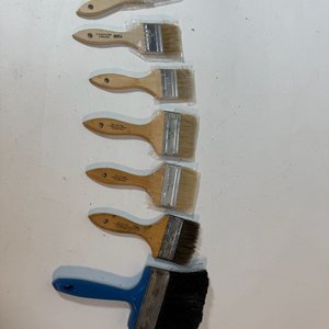 Lote de 7 Pinceles Nuevos de Madera y Plástico - imagen 4