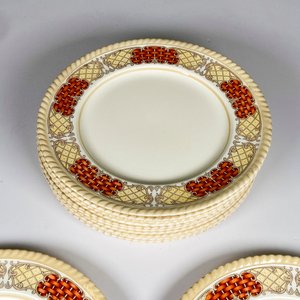 Doce Platos Llanos de Loza Inglesa Johnson Bros "Old English" - imagen 3