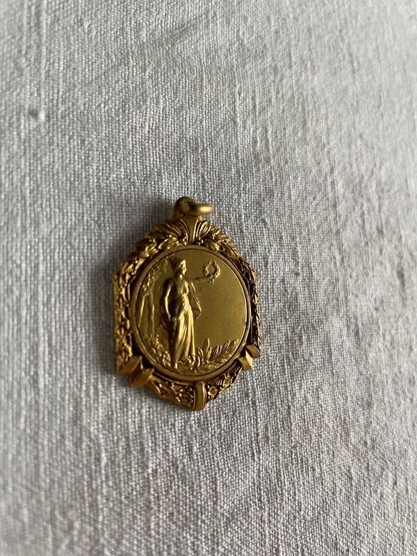 Medalla Dorada Campeonato Dptal 1 Km Segundo Puesto 1936