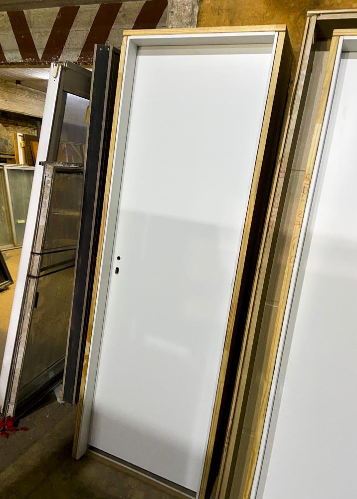 Cuatro Puertas MDF Blancas Sin Cerradura 206x70 cm