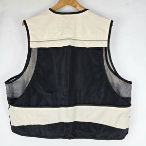 Chaleco de Pesca Talle XXXL Negro y Beige con Múltiples Bolsillos - imagen 6