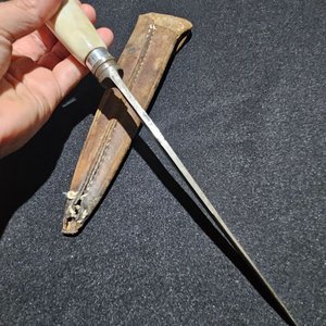 Cuchillo Franz Wenk Solingen Hoja 17 cm con Funda de Cuero - imagen 7