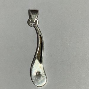 Dije de Plata 925 con Nácar y Piedra Celeste - imagen 2