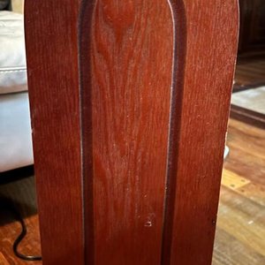 Mueble Organizador Vintage de Madera para CDs y DVDs con Puerta Persiana - imagen 5