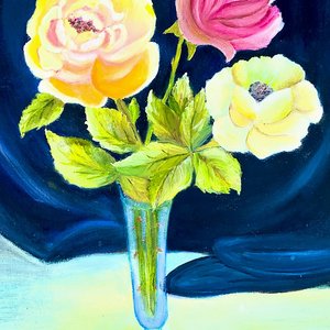 Lote anterior: Cuadro al óleo "Florero con Rosas" firmado "Alis"