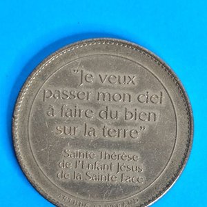 Medalla Conmemorativa 125 Años Llegada Virgen Santa Teresita a París - imagen 2
