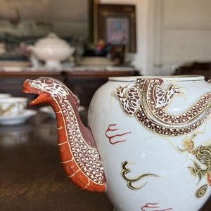Juego de Té de Porcelana con Dragón: 2 Teteras, Azucarera, 6 Tazas y 6 Platos - imagen 23