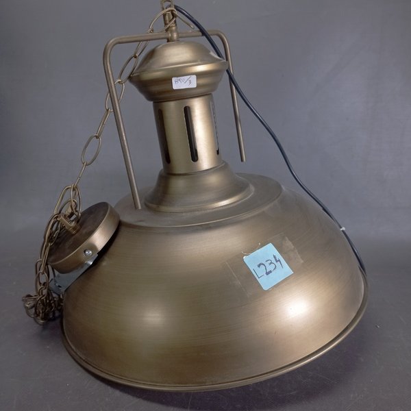 Plafón de Techo Diseño Bronceado con Cadena - 40cm Diámetro - imagen 1