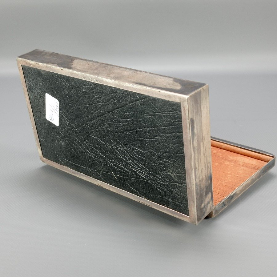 Cigarrera de mesa en plata con interior de madera firmada por Ernesto Geisel - imagen 9