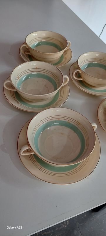 Tazas con platillo de porcelana - imagen 2