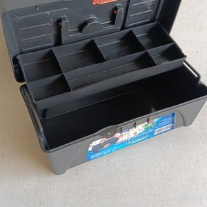 Caja de Herramientas Negra con Bandeja Organizadora ARQPLAST 12 Pulgadas - imagen 4